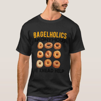 T-shirt Bagel Lover Hommes Femmes Petit-Déjeuner Juif Be