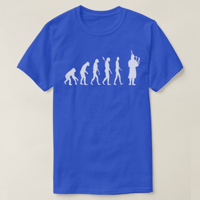 T-shirt Bagpipe Evolution Bagpiping Scottish Bagpiper Musi (Design devant)