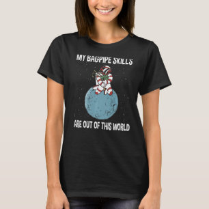 T-shirt Bagpipe musicien bagpiper atronaute