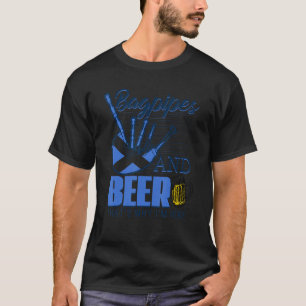 T-shirt Bagpipes et bières c'est pourquoi je suis ici écos