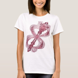 T-shirt Bague vibrante en CRISTAL rose Design de texte