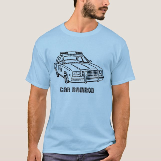T-shirt Baguette de voiture (Devant)