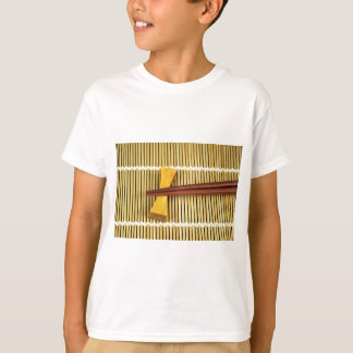 T-shirt Baguettes à Sushi Sensei Maîtres Bois Bambou