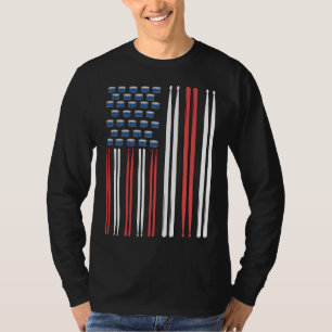 T-shirt Baguettes de tambour Drummer Cadeau Drumming Percu
