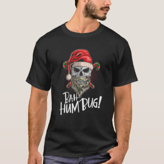 T-shirt Bah Humbug Casquette crâne Père Noël Favori bonbon