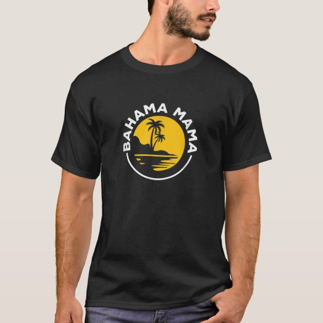 T-shirt Bahama Mama Famille Vacances Été Gif Pour Moms (Devant)
