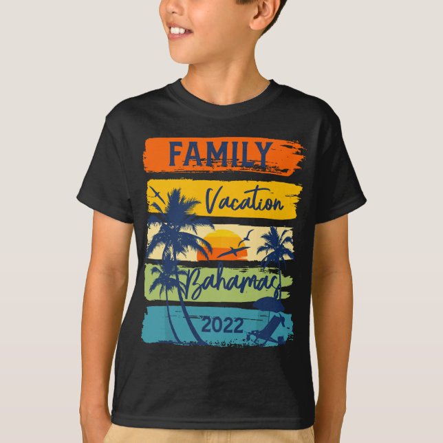 T-shirt Bahamas 2022 Caribe Family Vacation Matching Group (Devant)