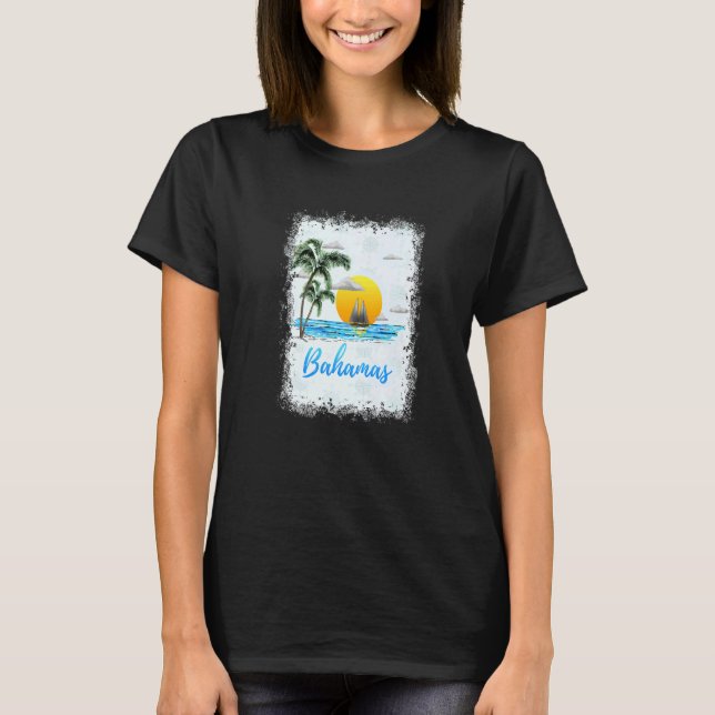 T-shirt Bahamas Caraïbes Vacances (Devant)