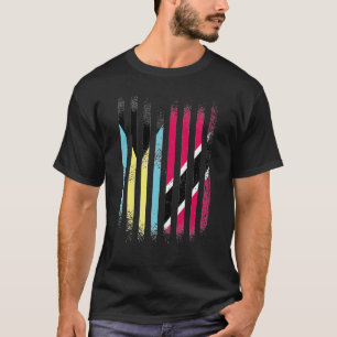 T-shirt Bahamas Drapeau Trinité-et-Tobago Drapeaux de pays