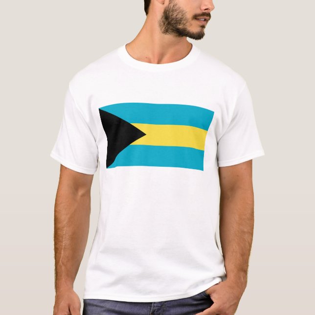 T-shirt Bahamas Flag T-Shirt, Patriotic T-Shirts, (Devant)