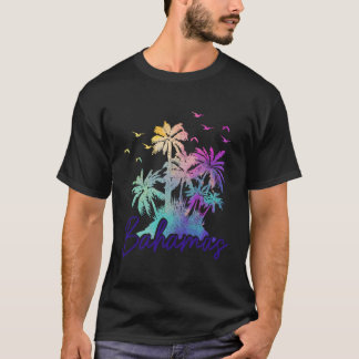T-shirt Bahamas Nassau Beach Palmiers Vintages Vacances