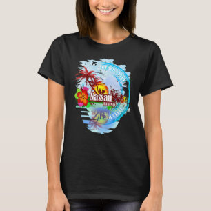 T-shirt Bahamas Souvenir Nassau Voyage Bahamien Vintage