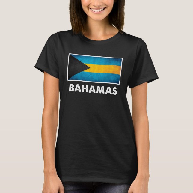 T-shirt Bahamian Bahamas Flag (Devant)