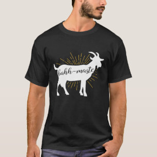 T-shirt Bahh Maste Chèvre Yoga Namaste Pun Hommes Et Femme