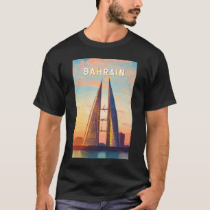 T-shirt Bahreïn Illustration Voyage Art Vintage