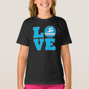 T-shirt Baignade des filles AMOUR Baignade et plongée