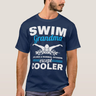 T-shirt Baignade Grand-mère Nager Grand-mère Nager 