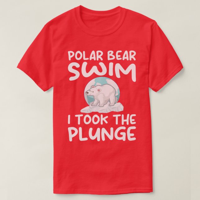 T-shirt Baignade Polaire Plongée Ours Polaire J'Ai Pris Le (Design devant)