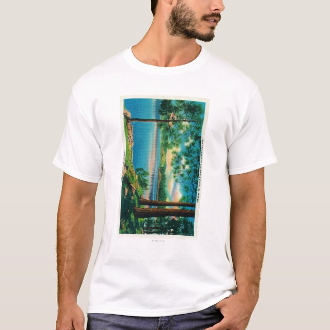 T-shirt Baigner le point de crique à la pointe de flèche (Devant)