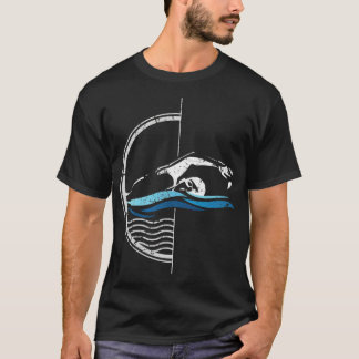T-shirt Baigneurs avant rampe de nage Idées cadeaux christ