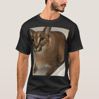 T-shirt Baignoire Grosse Floppa Mon Chat Caracal Bien-Aimé