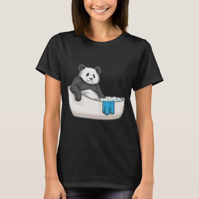 T-shirt Baignoire Panda (Devant)