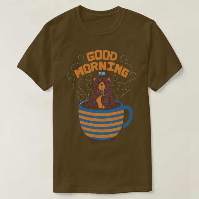 T-shirt Bain à café de l'ours (Design devant)