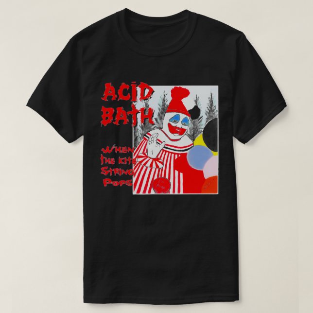 T-shirt Bain acide quand la chaîne de cerfs-volants pop (Design devant)