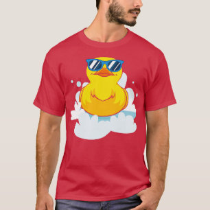 T-shirt Bain Canard Funny Duckie Cool Bain Toile Canard en