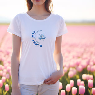 T-shirt Bain de couleur bleu minimaliste pour garçon Baby