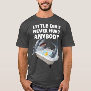 T-shirt Bain De Requin Graphique À La Mode Peu De Chemise