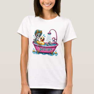 T-shirt Bain moussant squelette sarcastique drôle