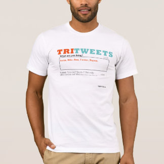 T-shirt Bain, vélo, course, gazouillement, répétition