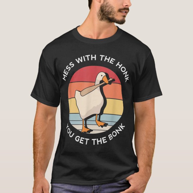 T-shirt baise avec le klaxon vous obtenez les mèmes de bon (Devant)