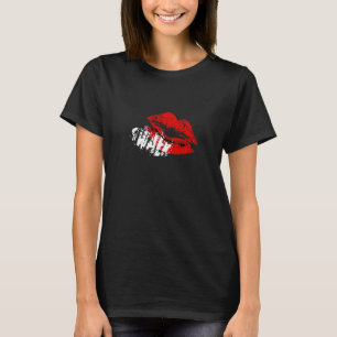 T-shirt Baiser gothique Sweetheart Red Lipstick