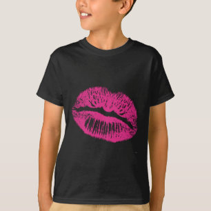 T-shirt Baiser, Lèvres roses