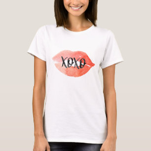 T-shirt Baisers aquarelle