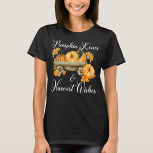 T-shirt Baisers citrouilles Et Récolte Souhaite Belle Chut