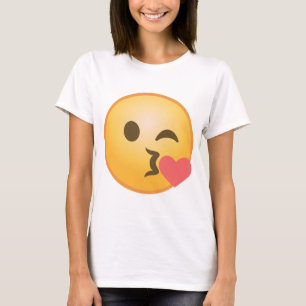 T-shirt Baisers clignant de l'oeil Emoji