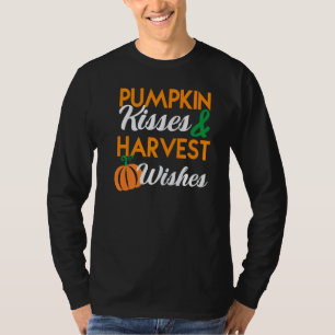 T-shirt Baisers de citrouille et vœux de récolte
