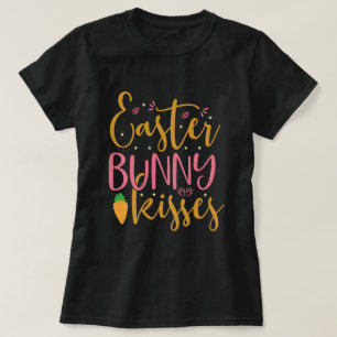 T-shirt Baisers de Pâques, mignonette vacances noir