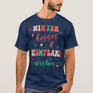 T-shirt Baisers d'hiver et wis de flocon