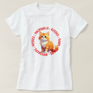 T-shirt Baisers et baisers, Ginger cat