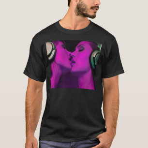 T-shirt Baisers français de filles