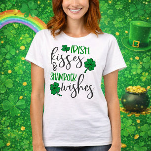 T-shirt Baisers irlandais et vœux de trèfle