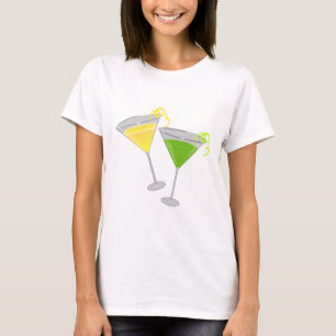 T-shirt Baisse de citron et Apple vert Martini