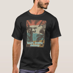 T-shirt Baja Malibu Baja Norte Mexique Plage Vintage de su