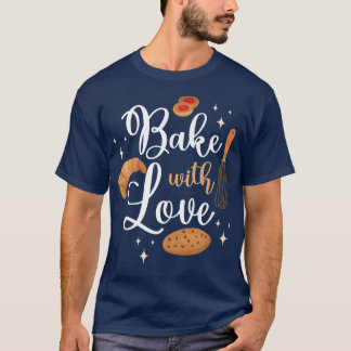 T-shirt Bake Baking Cookie Croissant Whisking