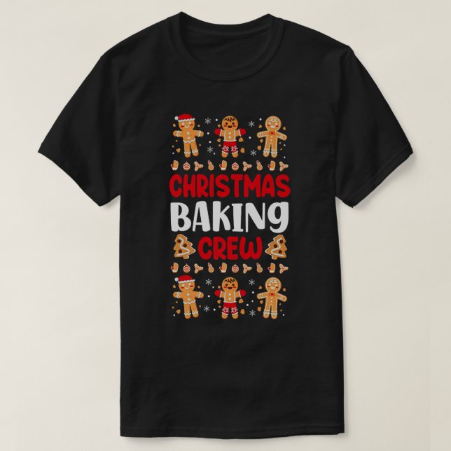 T-shirt Bake Baking Gingerbread Homme Christmas Cookie (Design devant)
