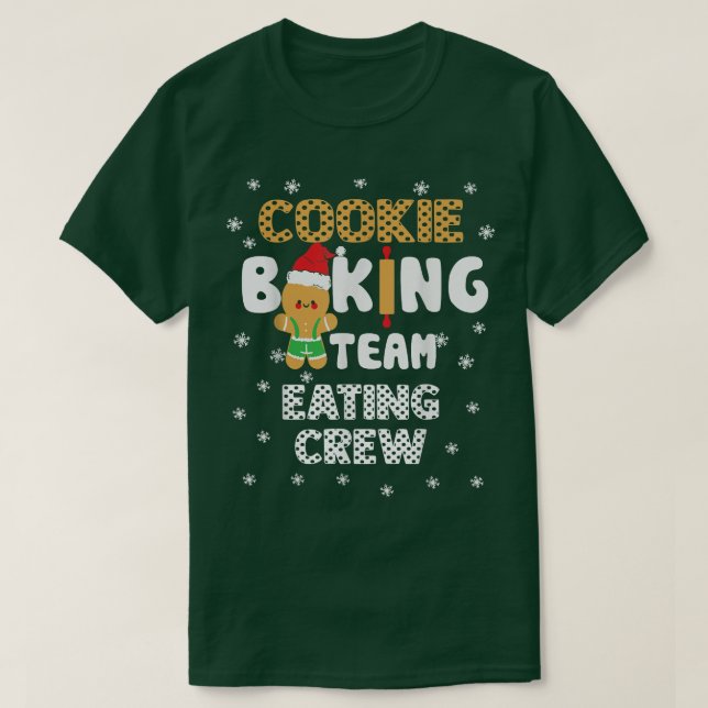 T-shirt Bake Squad Christmas Cookie Baking Team Capitaine  (Design devant)